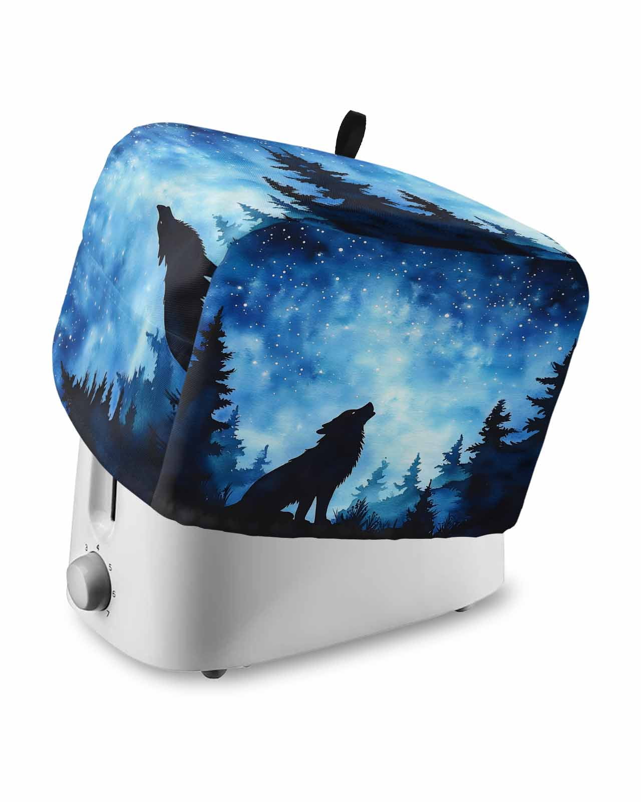 Fsddascl Black Wolf Silhouette Toaster Cover 4 Slice, Large Kitchen ...