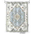 thumbnail image 1 of Fsddascl Blue Boho Shower Curtain Set - 66" x 72" Washable Bathtub Curtain with 12 Hooks, Luxury Ethnic Traditional Floral Pattern Waterproof Fabric Stall Shower Curtains for Bathroom/Bathtub Décor, 1 of 6