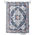 thumbnail image 1 of Fsddascl Blue Boho Shower Curtain Set - Small 36" x 72" Washable Bathtub Curtain with 12 Hooks, Ethnic Geometric Middle Century Art Waterproof Fabric Stall Shower Curtains for Bathroom/Bathtub, 1 of 6