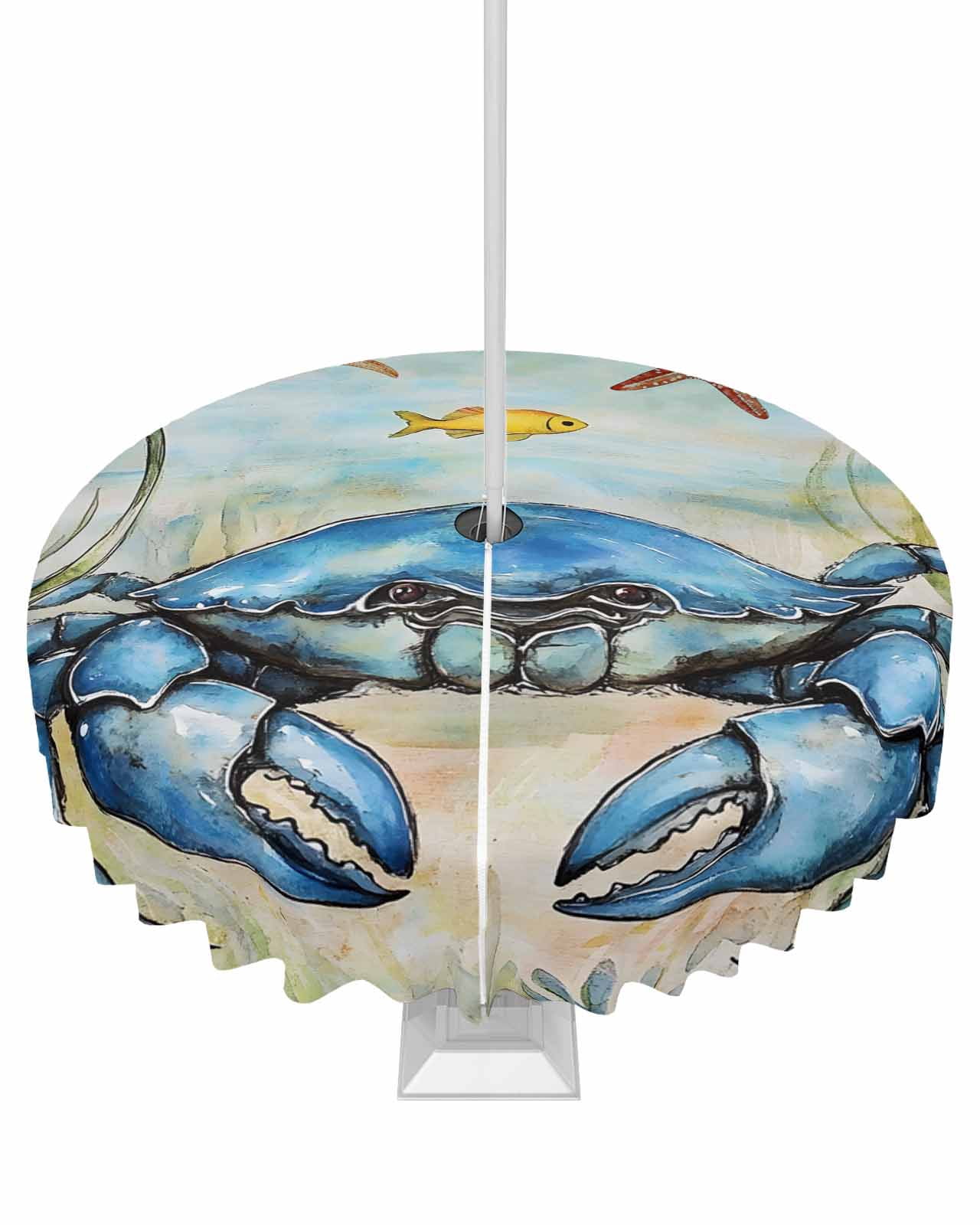 C&F Home Blue Crab Coastal Throw Pillow 18x18 – Indoor/Outdoor Waterproof Pillow For Patio Or Sofa - View #4