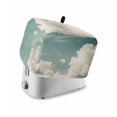 thumbnail image 1 of Fsddascl Blue Grey Cloudy Sky Small Toaster Cover 2 Slice, Kitchen Appliance Covers, Rustic Clouds Scenery Toaster Oven Cover with Loop, Bread Machine Cover Polyester Dust Cover Protection, 1 of 5