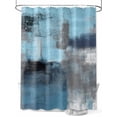 thumbnail image 1 of Fsddascl Blue Ombre Shower Curtain Set - 54" x 78" Washable Bathtub Curtain with 12 Hooks, Vintage Shabby Chic Abstract Aesthetics Waterproof Fabric Stall Shower Curtains for Bathroom/Bathtub Décor, 1 of 6