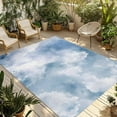 thumbnail image 1 of Fsddascl Blue Sky Outdoor Rug for Patio/Deck/Porch, Non-Slip Large Area Rug 5 x 8 Ft, Cloud Gradient Natural Landscape Scenery Indoor Outdoor Rugs Washable Area Rugs, Reversible Camping Rug Carpet, 1 of 5