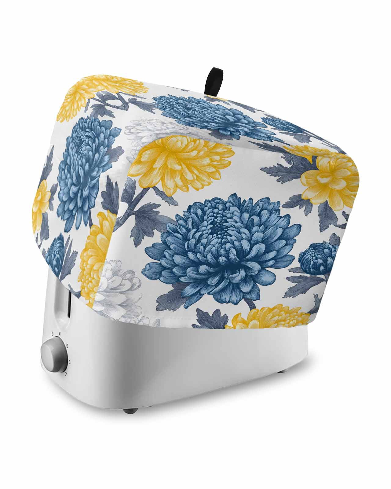 Fsddascl Blue Yellow Floral Spring Toaster Cover 2 Slice, Small Kitchen ...