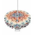 thumbnail image 1 of Fsddascl Boho Orange Blue Outdoor Tablecloth - 54 Inch Round Dining Table Cover, Vintage Boho Geometric Art Ethnic Waterproof Outdoor Table Cloth with Umbrella Hole & Zipper for Picnic/Patio/Party, 1 of 7