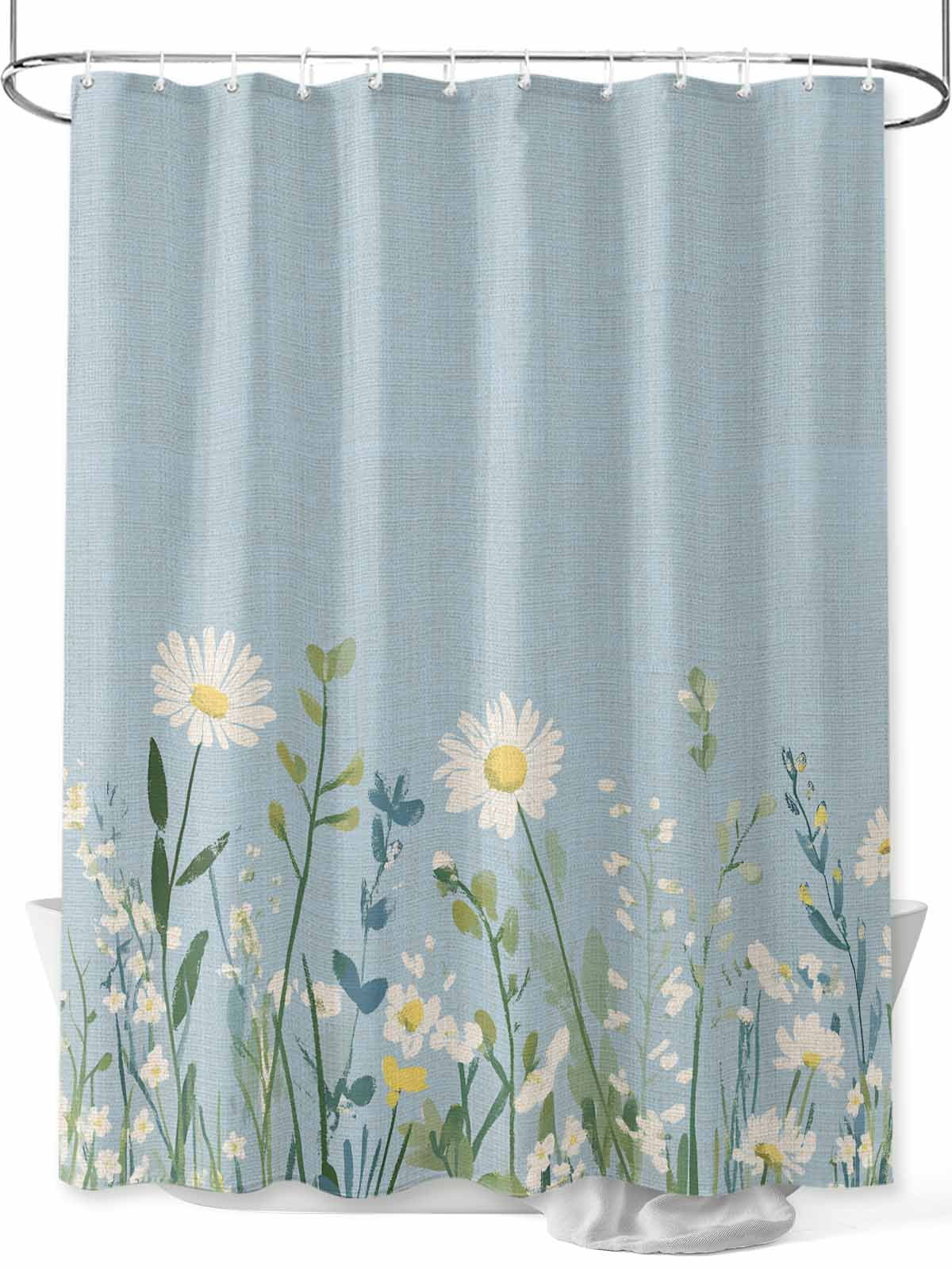 Blue Green Shower Curtain