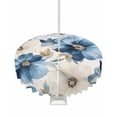 thumbnail image 1 of Fsddascl Botanicals Flower Outdoor Tablecloth - 60 Inch Round Dining Table Cover, Watercolor Blue Plant Eucalyptus Waterproof Outdoor Table Cloth with Umbrella Hole & Zipper for Picnic/Patio/Party, 1 of 7