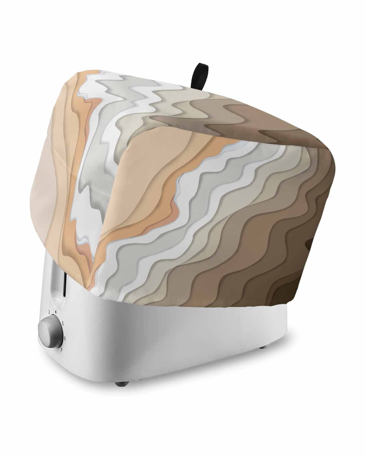 Sdmikeflax Toaster Cover - Cotton Striped, Fits 4-Slice Toasters, Dust Protector & Kitchen Decor