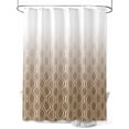 thumbnail image 1 of Fsddascl Brown Moroccan Abstract Shower Curtain Set - Small 36" x 72" Washable Bathtub Curtain with 12 Hooks, Geometric Gradient Modern Art Waterproof Fabric Stall Shower Curtains for Bathroom, 1 of 6