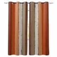 thumbnail image 1 of Fsddascl Burnt Orange Brown Blackout Curtains for Bedroom/Living Room, Thermal Insulated Kitchen Curtains, Farmhouse Vintage Wooden Grommet Darkening Window Treatment Drapes 42"x84"x2, 1 of 6