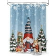thumbnail image 1 of Fsddascl Christmas Shower Curtain Set - 48" x 72" Washable Bathtub Curtain with 12 Hooks, Gnomes Cat Squirrel Xmas Pine Tree Winter Snow Waterproof Fabric Stall Shower Curtains for Bathroom/Bathtub, 1 of 6