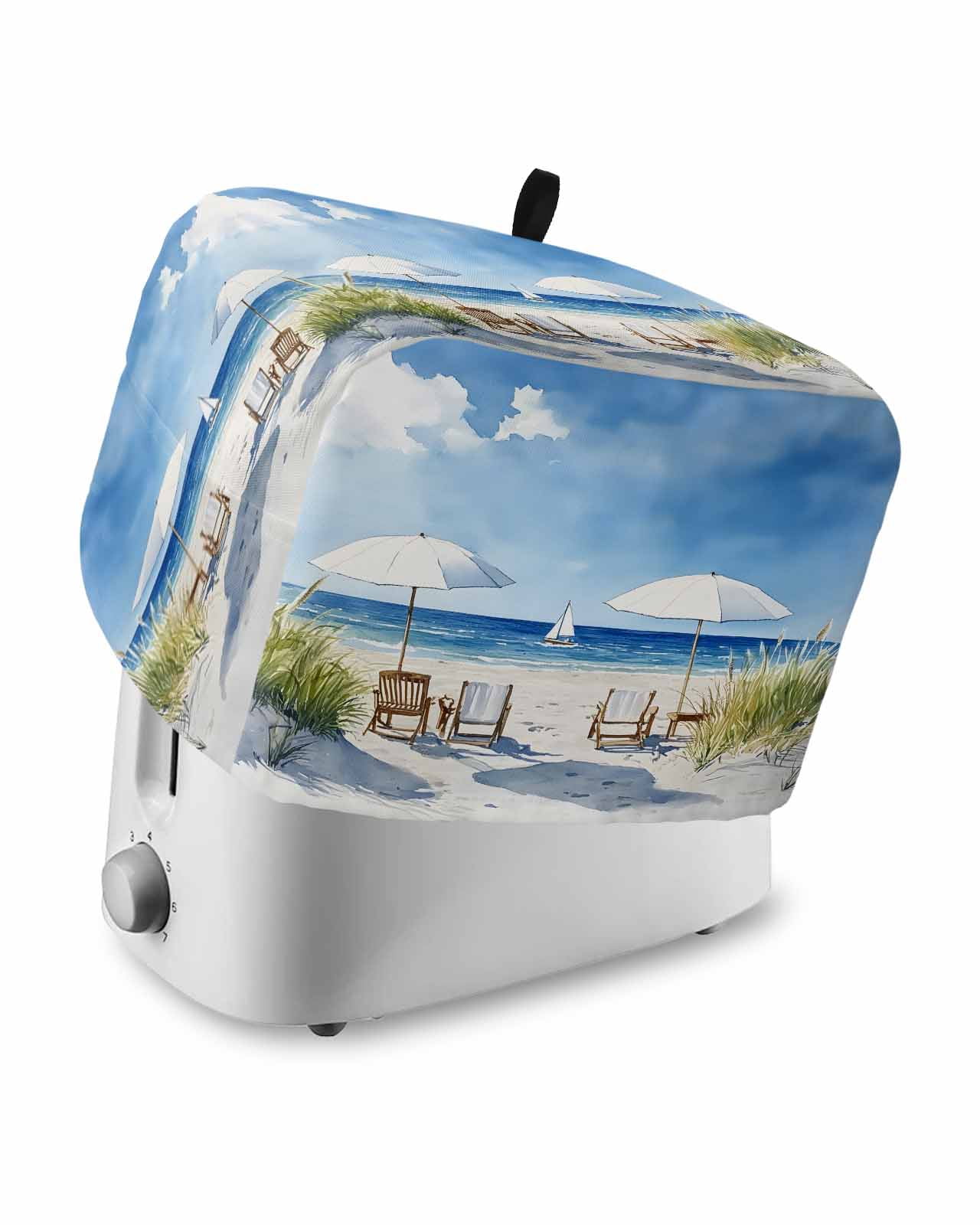 Fsddascl Coastal Beach Blue Small Toaster Cover 2 Slice, Kitchen ...