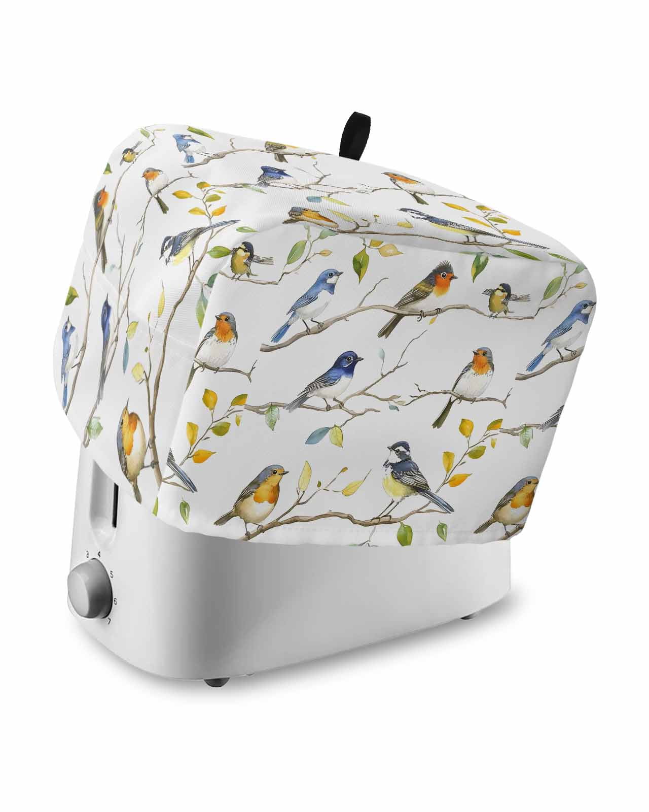 Tree Motif Toasters Fsddascl Colored Bird Leaf Toaster Cover 2 Slice, Small Kitchen ...