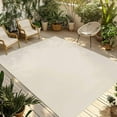 thumbnail image 1 of Fsddascl Cream Outdoor Rug for Patio/Deck/Porch, Non-Slip Large Area Rug 4 x 6 Ft, Modern Pure Beige Indoor Outdoor Rugs Washable Area Rugs, Reversible Camping Rug Carpet Runner, 1 of 5