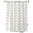 thumbnail image 1 of Fsddascl Cream Striped Shower Curtain Set - Long 72" x 84" Bathtub Curtain with 12 Hooks, Modern Abstract Water Ripple Solid Color Waterproof Fabric Stall Shower Curtains for Bathroom/Bathtub, 1 of 6