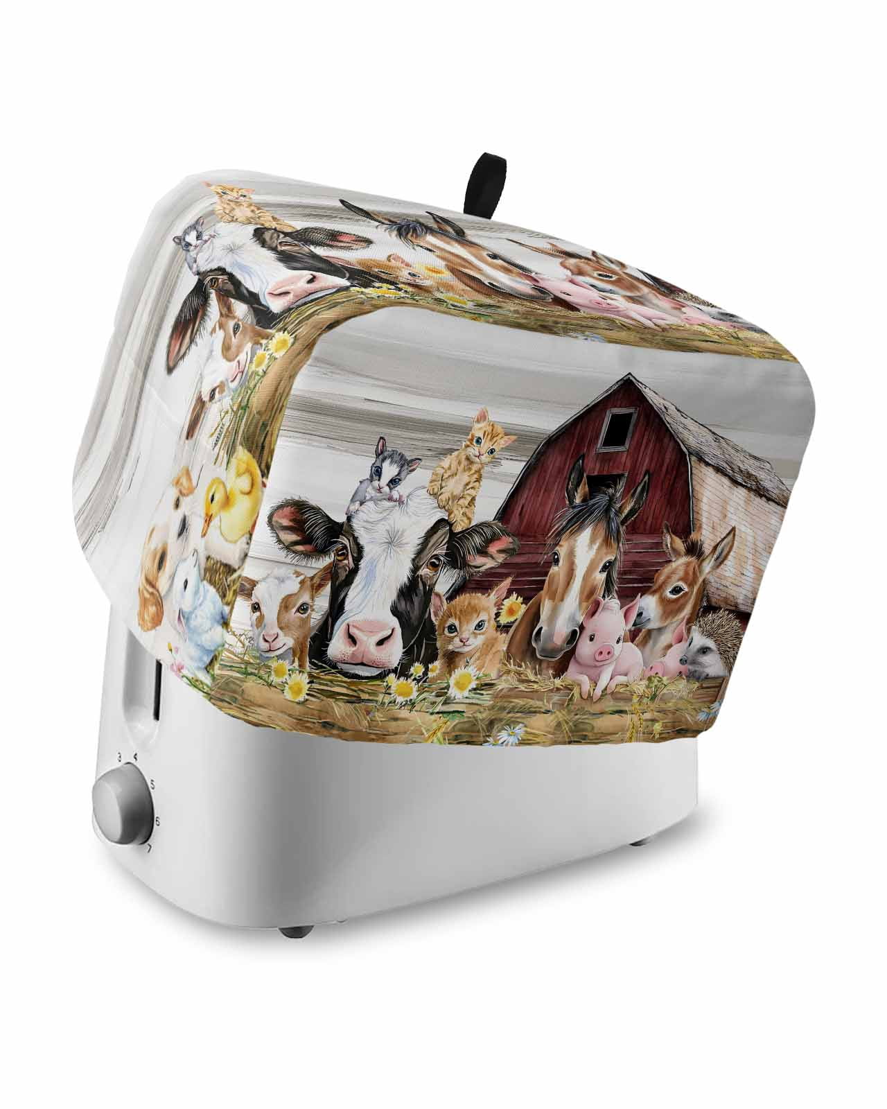 Fsddascl Farmhouse Animals Small Toaster Cover 2 Slice, Kitchen ...