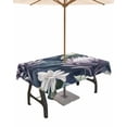thumbnail image 1 of Fsddascl Flower Plant Outdoor Tablecloth - 54x80 Inch Rectangle Dining Table Cover, Vintage Floral Nature Watercolor Palm Leaf Waterproof Outdoor Table Cloth with Umbrella Hole & Zipper for Patio, 1 of 7