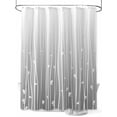 thumbnail image 1 of Fsddascl Gray Flower Shower Curtain Set - 72" x 78" Washable Bathtub Curtain with 12 Hooks, Geometric Stripe Gradient Branch Minimalist Waterproof Fabric Stall Shower Curtains for Bathroom/Bathtub, 1 of 6