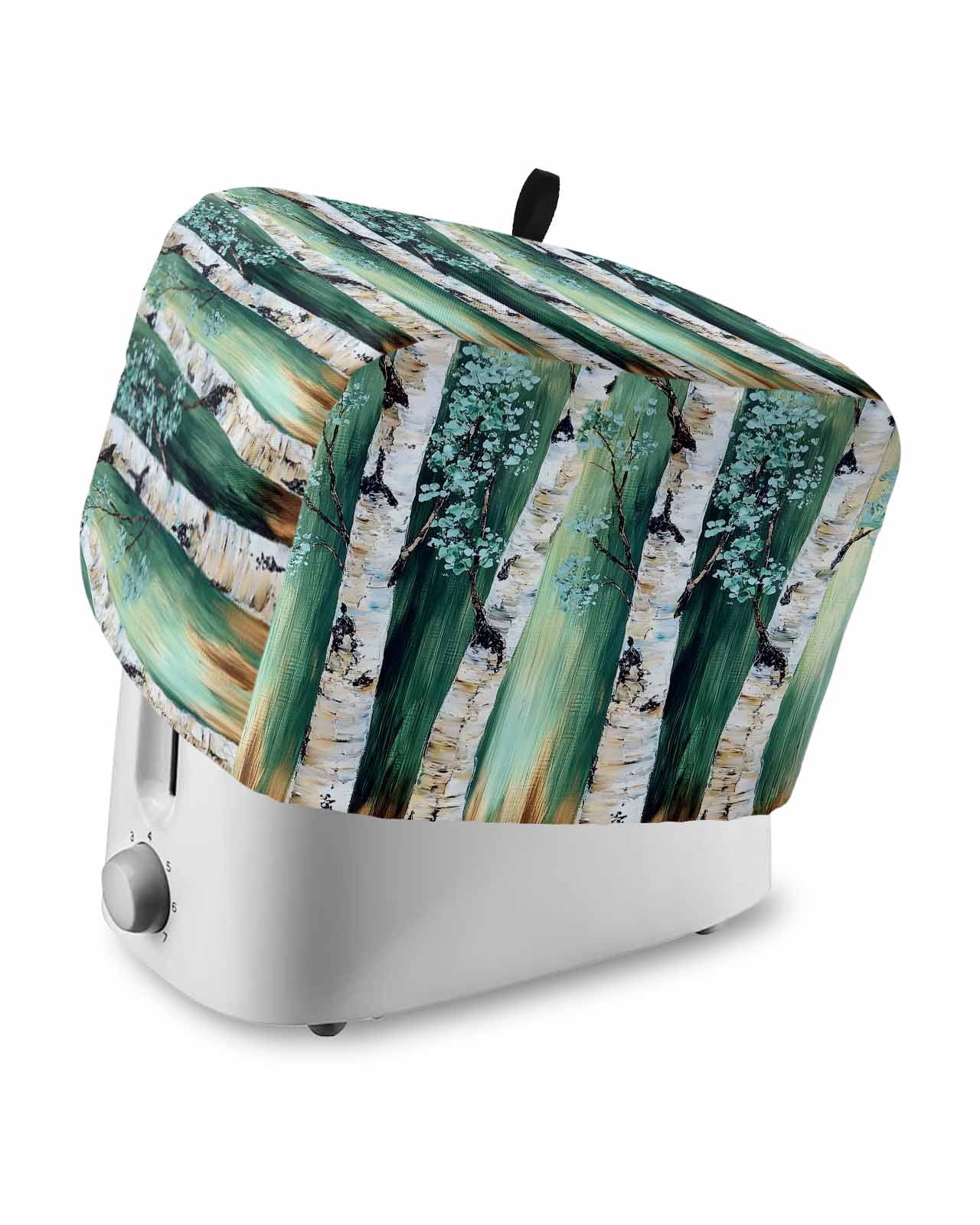 Tree Motif Toasters Fsddascl Green Brown Tree Small Toaster Cover 2 Slice, Kitchen ...