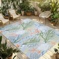 thumbnail image 1 of Fsddascl Green Coral Ocean Outdoor Rug for Patio/Deck/Porch, Non-Slip Large Area Rug 5 x 8 Ft, Summer Shell Starfish Coastal Beach Indoor Outdoor Rugs Washable Area Rugs, Camping Rug Carpet, 1 of 5