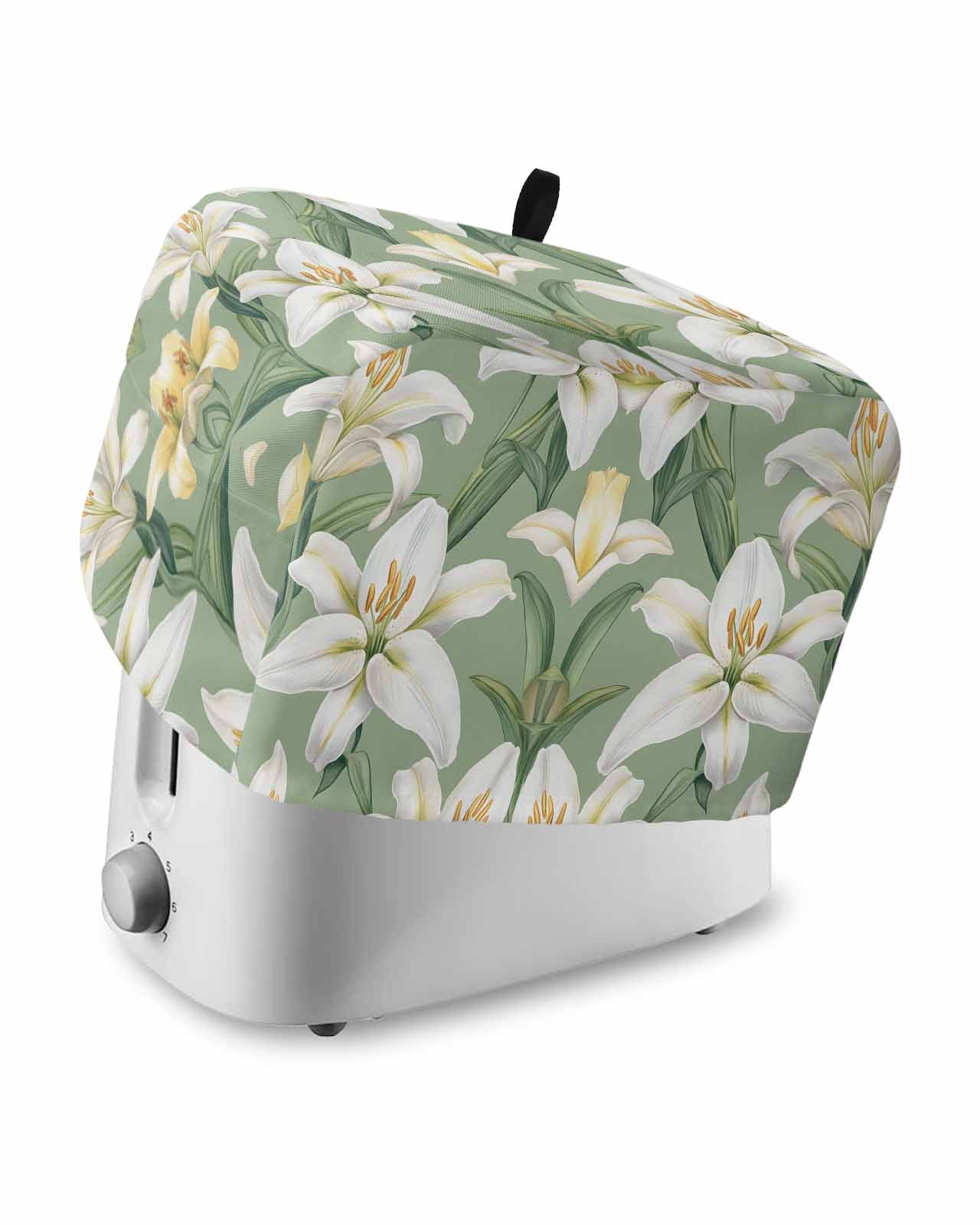 Fsddascl Green Floral Spring Toaster Cover 2 Slice, Small Kitchen ...