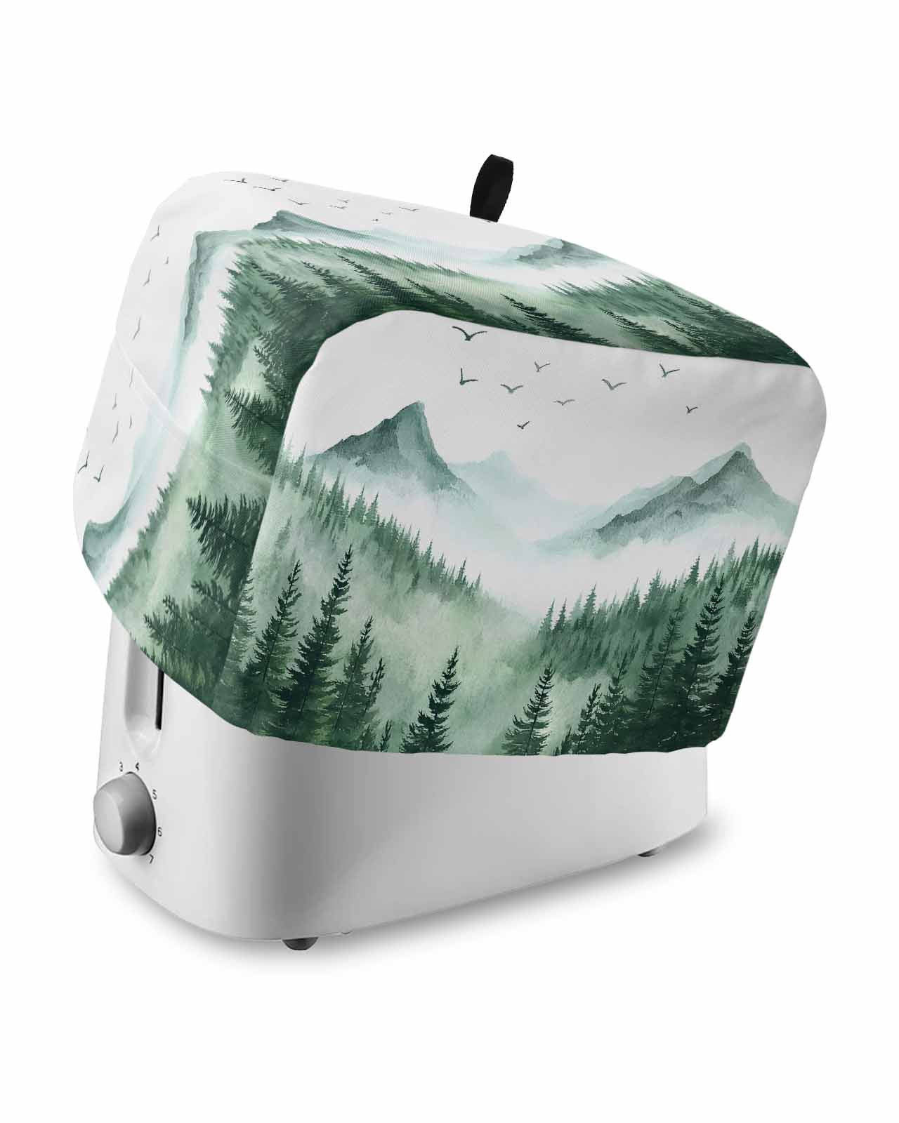 Machine Cover Kitchen Fsddascl Green Foggy Forest Toaster Cover 2 Slice, Small Kitchen ...