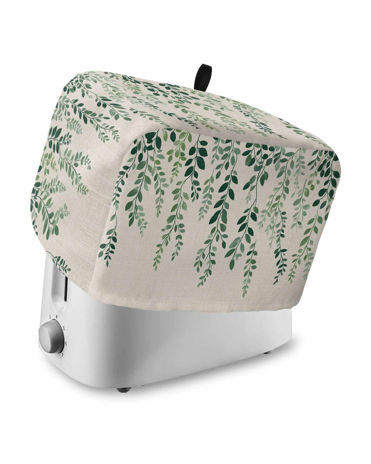 Kitchen Machine Cover Fsddascl Green Leaves Toaster Cover 2 Slice, Small Kitchen Appliance ...