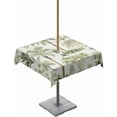 thumbnail image 1 of Fsddascl Green Palm Tree Outdoor Tablecloth - 54x54 Inch Square Dining Table Cover, Summer Tropical Botanical Waterproof Outdoor Table Cloth with Umbrella Hole & Zipper for Picnic/Patio/Party, 1 of 7