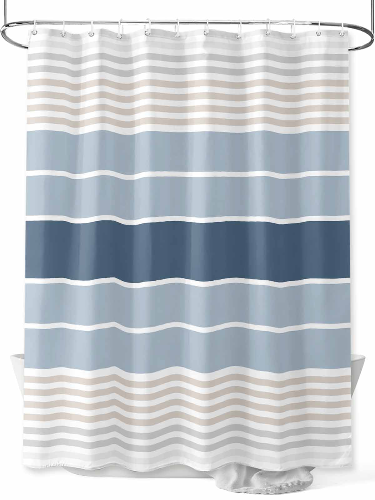 Gray Blue Shower Curtainnull