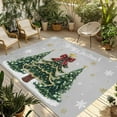 thumbnail image 1 of Fsddascl Grey Christmas Tree Outdoor Rug for Patio/Deck/Porch, Non-Slip Large Area Rug 6 x 9 Ft, Snowflake Tree Xmas Indoor Outdoor Rugs Washable Area Rugs, Reversible Camping Rug Carpet Runner, 1 of 5