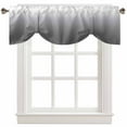 thumbnail image 1 of Fsddascl Grey Ombre Tie Up Valance Curtains for Windows, Kitchen Curtains Window Treatments, Modern White Abstract Art Aesthetics Short Window Shades Valances for Bedroom Bathroom Cafe 54"x18", 1 of 7