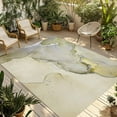 thumbnail image 1 of Fsddascl Marble Yellow Outdoor Rug for Patio/Deck/Porch, Non-Slip Large Area Rug 5 x 8 Ft, Modern Abstract Ink Painting Luxury Indoor Outdoor Rugs Washable Area Rugs, Reversible Camping Rug Carpet, 1 of 5