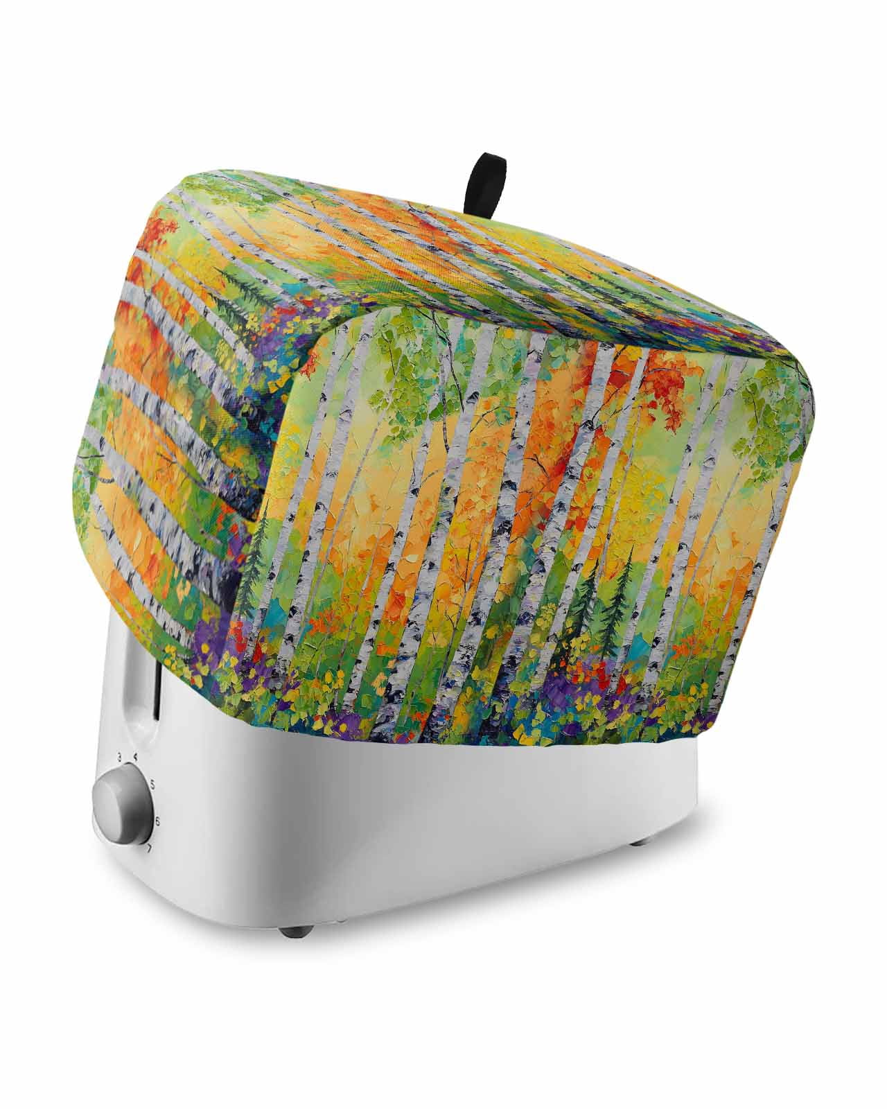 Fsddascl Modern Oil Painting Toaster Cover 4 Slice, Large Kitchen ...