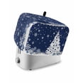 thumbnail image 1 of Fsddascl Navy Blue Christmas Tree Small Toaster Cover 2 Slice, Kitchen Appliance Covers, Xmas Tree Snowflake Balls Toaster Oven Cover with Loop, Bread Machine Cover Polyester Dust Cover Protection, 1 of 5