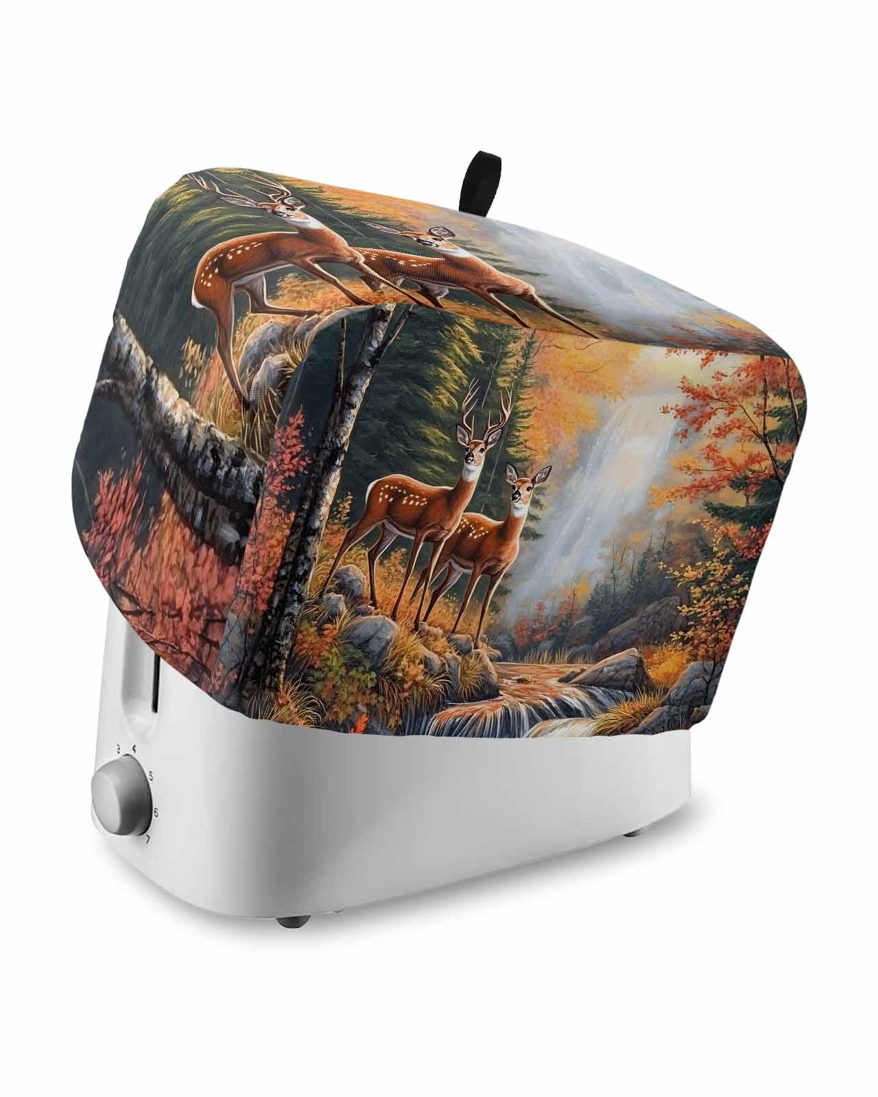 Machine Cover Kitchen Fsddascl Orange Botanical Elk Toaster Cover 2 Slice, Small Kitchen ...
