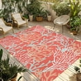 thumbnail image 1 of Fsddascl Orange Red Coral Coastal Outdoor Rug for Patio/Deck/Porch, Non-Slip Large Area Rug 5 x 8 Ft, Ocean Nautical Seaside Beach Indoor Outdoor Rugs Washable Area Rugs, Camping Rug Carpet, 1 of 5