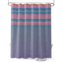 Fsddascl Pink Blue Ombre Shower Curtain Set - Small 36" x 72" Washable Bathtub Curtain with 12 Hooks, Vintage Abstract Art Waterproof Fabric Stall Shower Curtains for Bathroom/Bathtub Décor