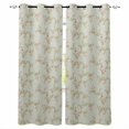 thumbnail image 1 of Fsddascl Pink Flowers Blackout Curtains for Bedroom/Living Room, Thermal Insulated Kitchen Curtains, Pastoral Leaves Retro Botanical Rustic Grommet Darkening Window Treatment Drapes 27.5"x39"x2, 1 of 6