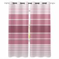 thumbnail image 1 of Fsddascl Pink Ombre Stripe Blackout Curtains for Bedroom/Living Room, Thermal Insulated Kitchen Curtains, Farmhouse Striped Gradient Grommet Darkening Window Treatment Drapes 52"x90"x2, 1 of 8