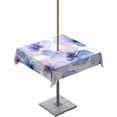 thumbnail image 1 of Fsddascl Purple Blue Spring Floral Outdoor Tablecloth - 60x60 Inch Square Dining Table Cover, Summer Botanical Waterproof Outdoor Table Cloth with Umbrella Hole & Zipper for Picnic/Patio/Party, 1 of 7