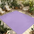 thumbnail image 1 of Fsddascl Purple Outdoor Rug for Patio/Deck/Porch, Non-Slip Large Area Rug 4 x 6 Ft, Modern Pure Lavender Purple Indoor Outdoor Rugs Washable Area Rugs, Reversible Camping Rug Carpet Runner, 1 of 5