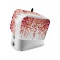 thumbnail image 1 of Fsddascl Red Eucalyptus Leaves Toaster Cover 4 Slice, Large Kitchen Appliance Covers, Spring Floral Summer Botanical Toaster Oven Cover with Loop, Bread Machine Cover Polyester Dust Cover Protection, 1 of 5