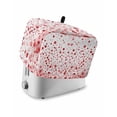 thumbnail image 1 of Fsddascl Red Polka Dot Small Toaster Cover 2 Slice, Kitchen Appliance Covers, Modern Art Abstract Watercolor Dot Toaster Oven Cover with Loop, Bread Machine Cover Polyester Dust Cover Protection, 1 of 5