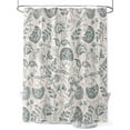 thumbnail image 1 of Fsddascl Retro Spring Floral Shower Curtain Set - 36" x 78" Washable Bathtub Curtain with 12 Hooks, Vintage Summer Botanical Farmhouse Waterproof Fabric Stall Shower Curtains for Bathroom/Bathtub, 1 of 6