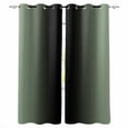 thumbnail image 1 of Fsddascl Sage Green Black Ombre Blackout Curtains for Bedroom/Living Room, Thermal Insulated Kitchen Curtains, Gradient Contemporary Abstract Art Grommet Darkening Window Treatment Drapes 42"x84"x2, 1 of 8