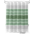 thumbnail image 1 of Fsddascl Sage Green Stripes Shower Curtain Set - Extra Long 72" x 96" Bathtub Curtain with 12 Hooks, Modern Spring Abstract Striped Waterproof Fabric Stall Shower Curtains for Bathroom/Bathtub, 1 of 6