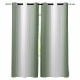 thumbnail image 1 of Fsddascl Sage Green White Ombre Blackout Curtains for Bedroom/Living Room, Thermal Insulated Kitchen Curtains, Minimalist Gradient Farmhouse Grommet Darkening Window Treatment Drapes 42"x54"x2, 1 of 8