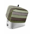 thumbnail image 1 of Fsddascl Sage Green Wooden Small Toaster Cover 2 Slice, Kitchen Appliance Covers, Grey Stripe Gradient Country Rustic Toaster Oven Cover with Loop, Bread Machine Cover Dust Cover Protection, 1 of 5