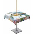 thumbnail image 1 of Fsddascl Sea Turtle Coastal Outdoor Tablecloth - 54x54 Inch Square Dining Table Cover, Blue Nautical Summer Beach Ocean Waterproof Outdoor Table Cloth with Umbrella Hole & Zipper for Picnic/Patio, 1 of 7