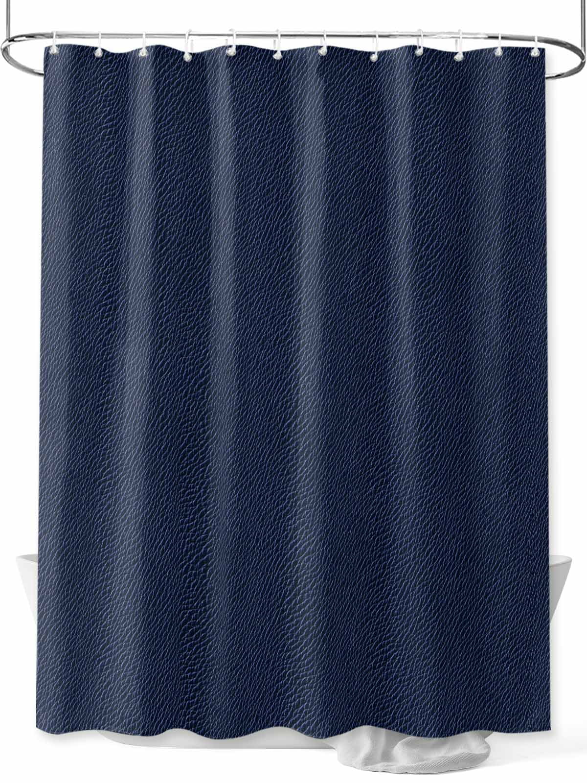 Dark Blue Shower Curtainnull